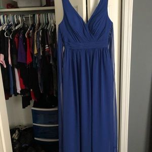 Blue dress, never worn. Size 6 Azazie